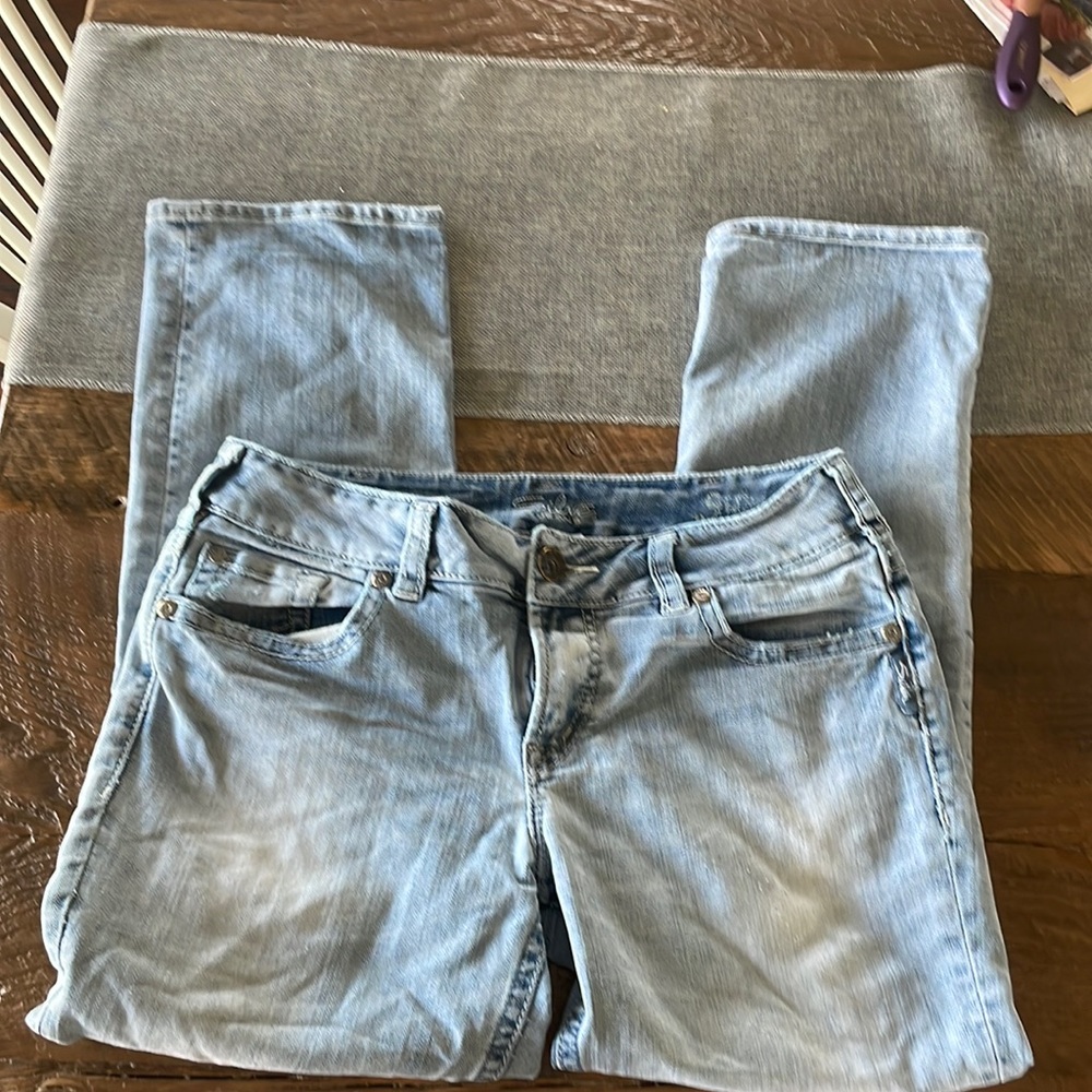 Silver jeans stretch capri